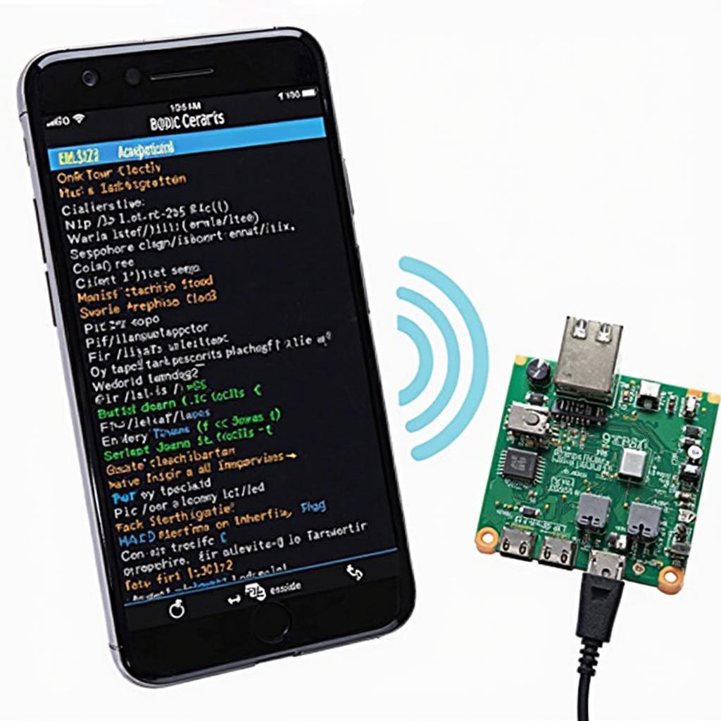 OBD2 Software Displaying DTC Codes on Smartphone