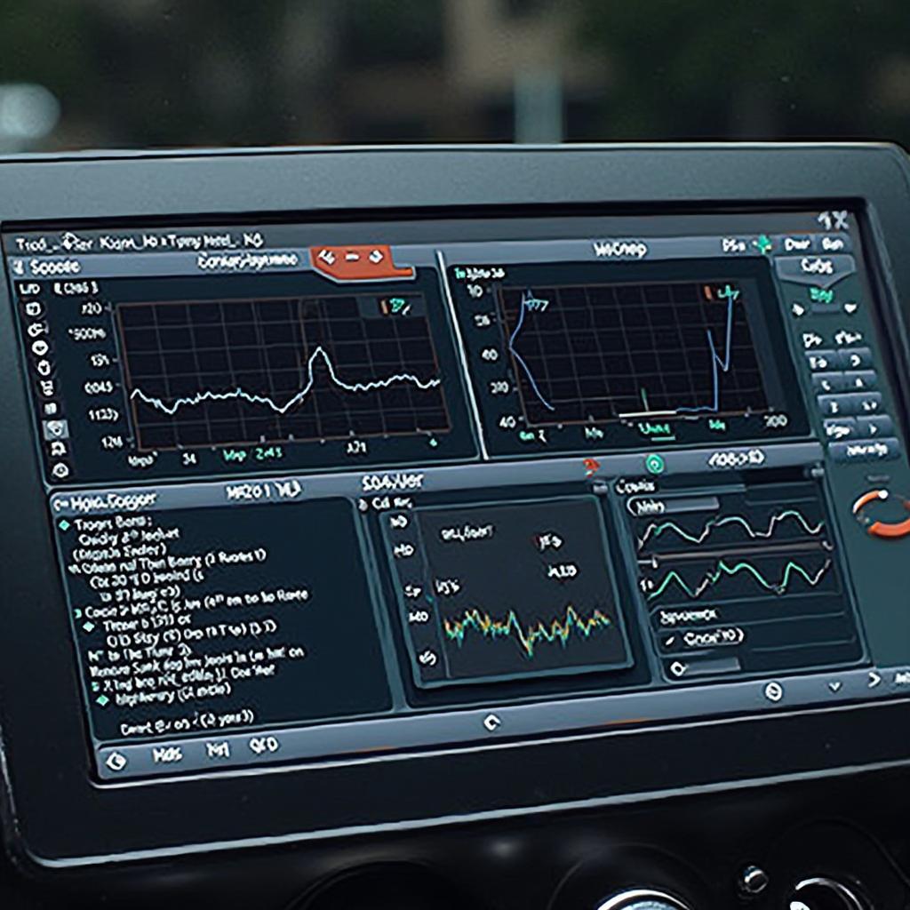 OBD2 Software Displaying Vehicle Diagnostics