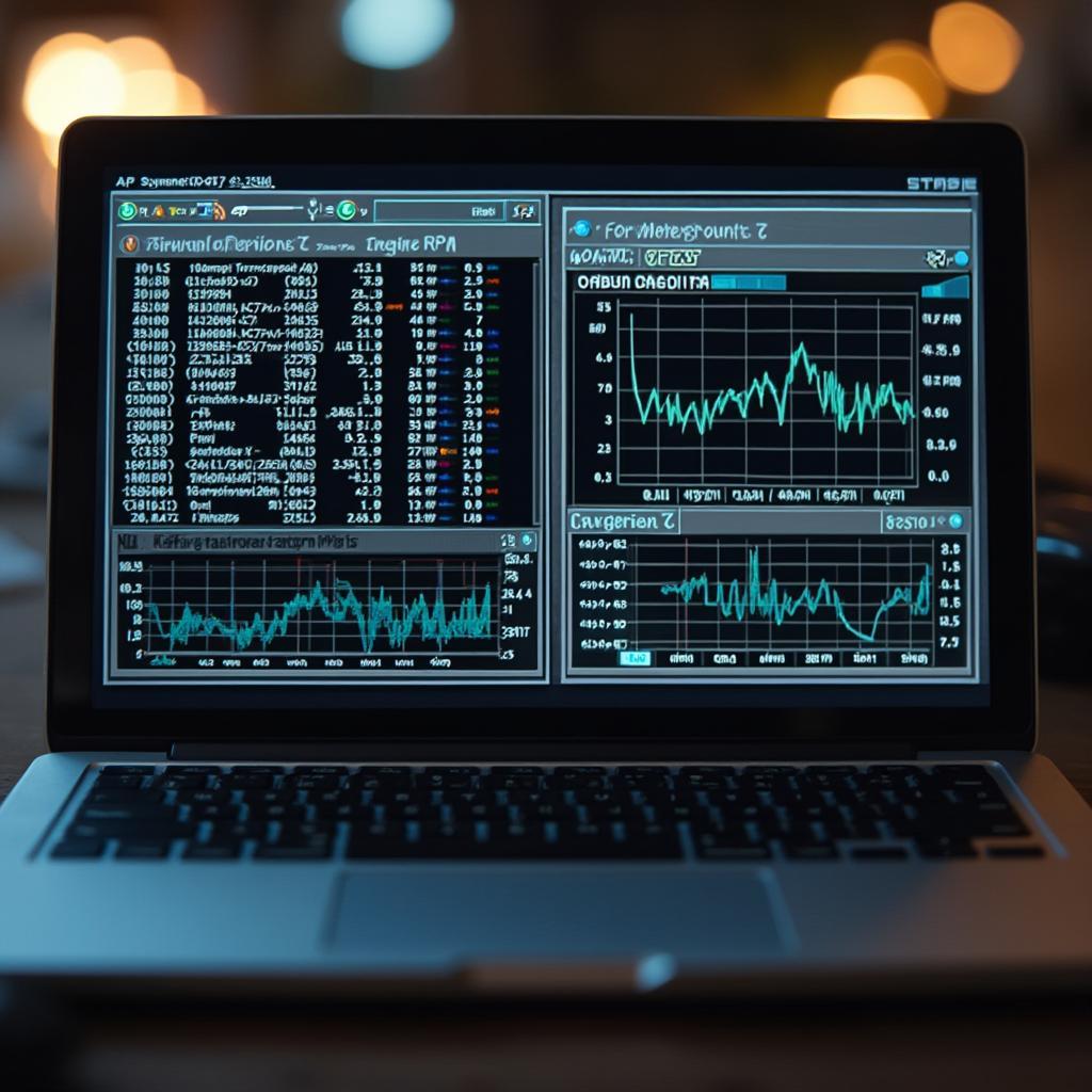 OBD2 Software Interface Showing Live Data