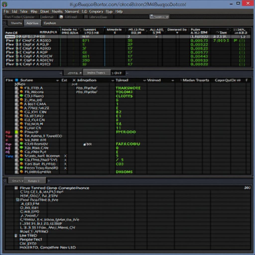 OBD2 Software Interface Displaying Diagnostic Data