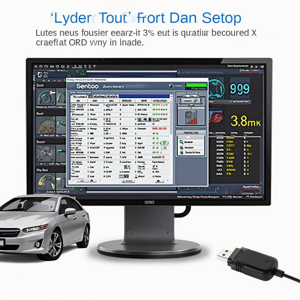 OBD2 Software Interface Displaying Real-time Vehicle Data