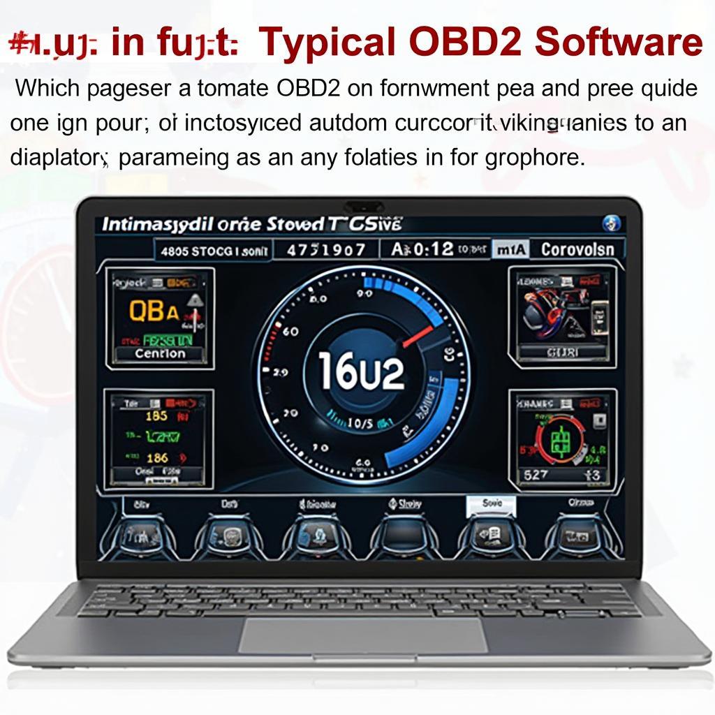 OBD2 Software Interface Displayed on a Smartphone