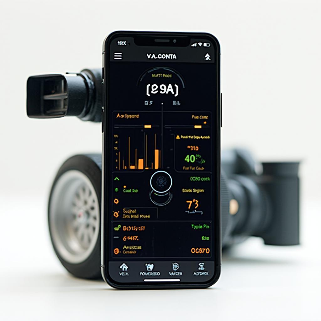 OBD2 Software Interface on Smartphone