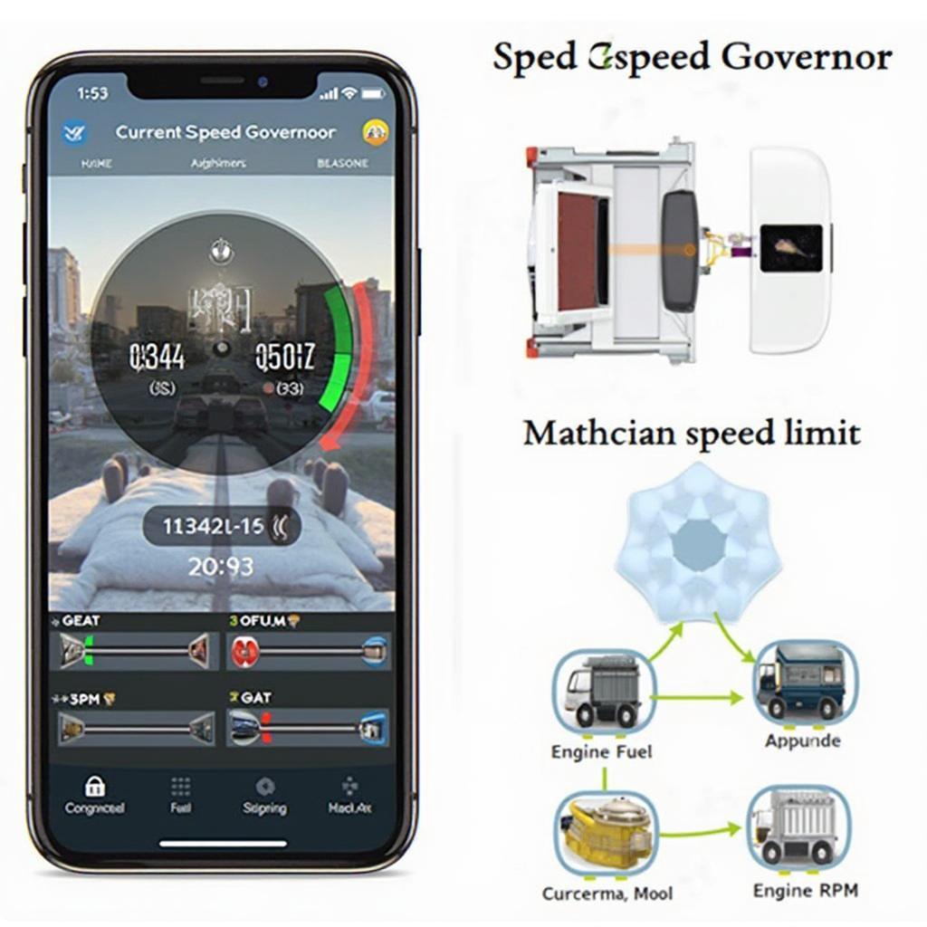 OBD2 Speed Governor Interface on a Smartphone