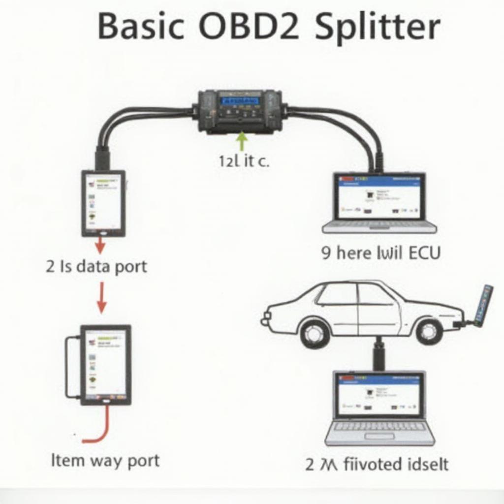 OBD2 Splitter Basic Diagram