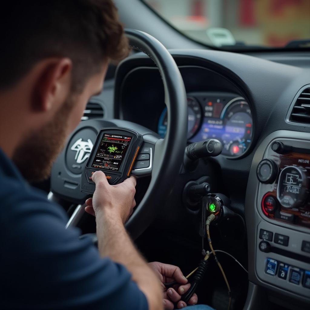 OBD2 Torque Scan Tool Checking ABS Light