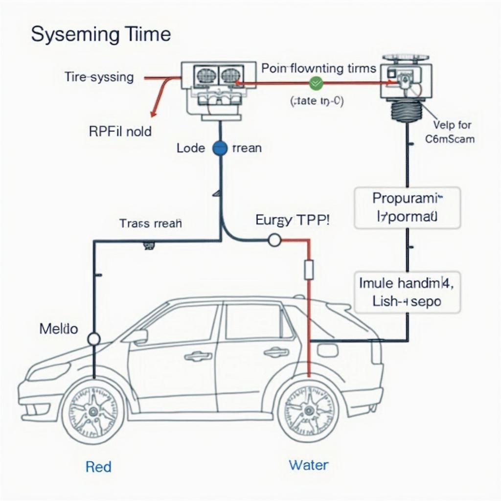 OBD2 TPMS System Diagram