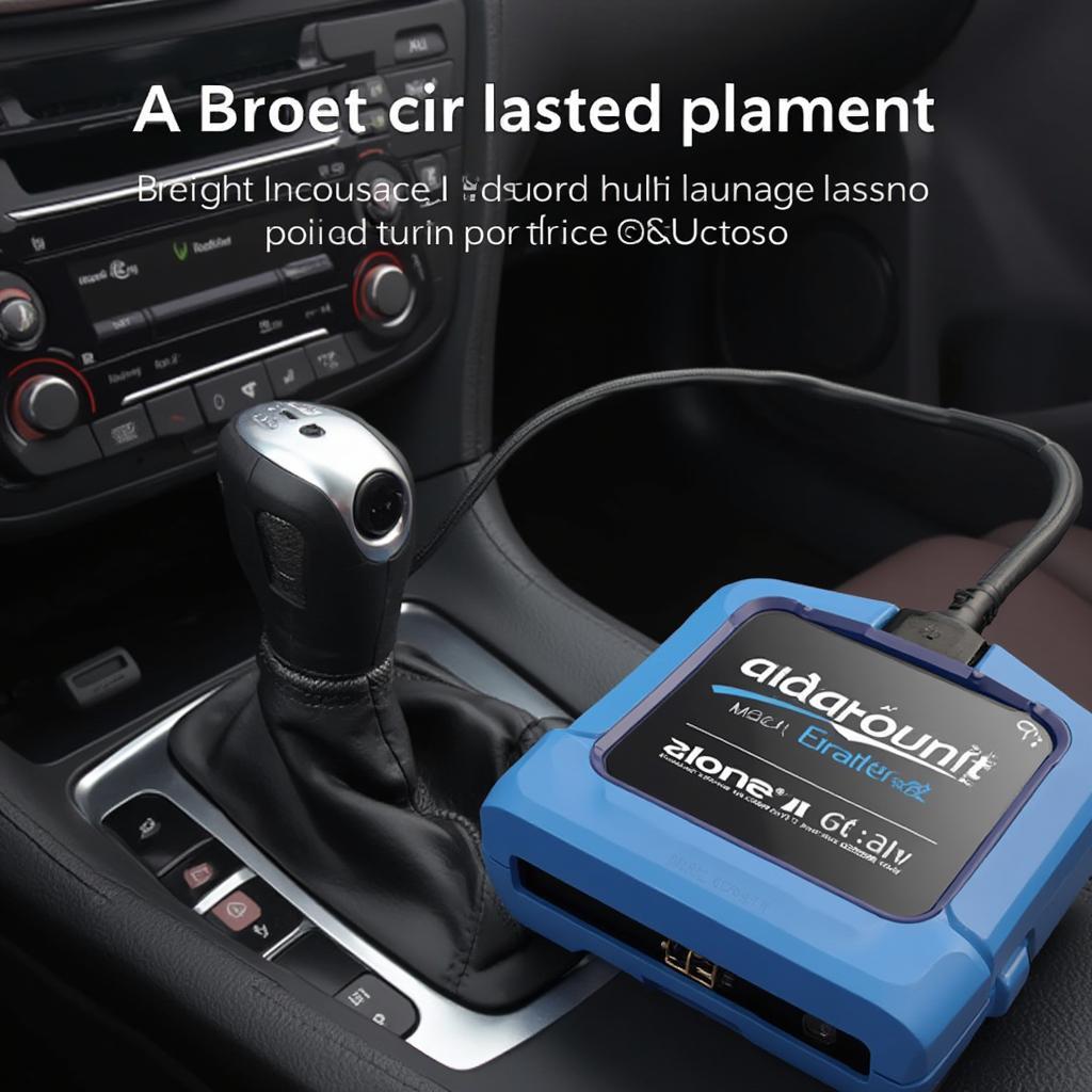 OBD2 Tuner Kit Connected to Car's OBD2 Port