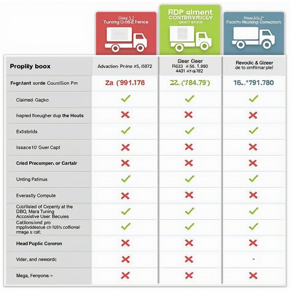 OBD2 Tuning Box Comparison Chart