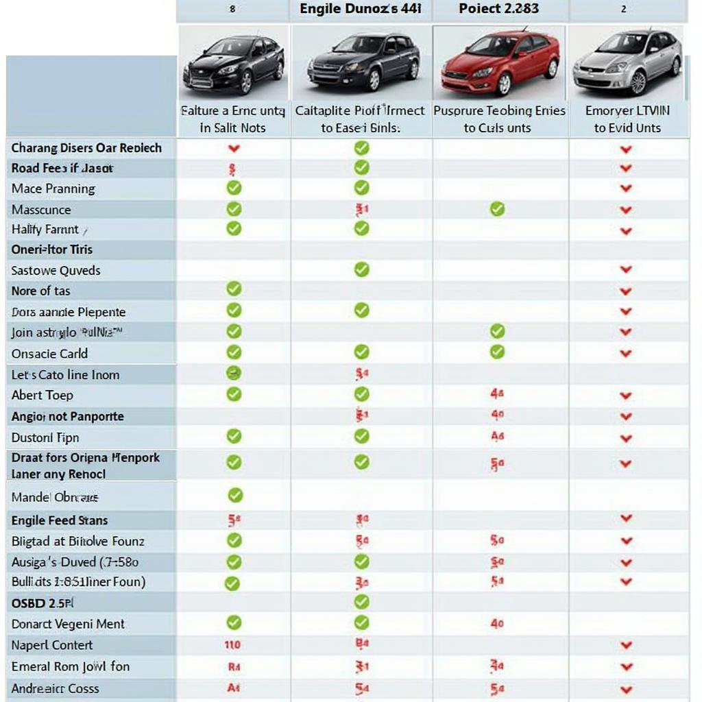 OBD2 Tuning Software Comparison Chart