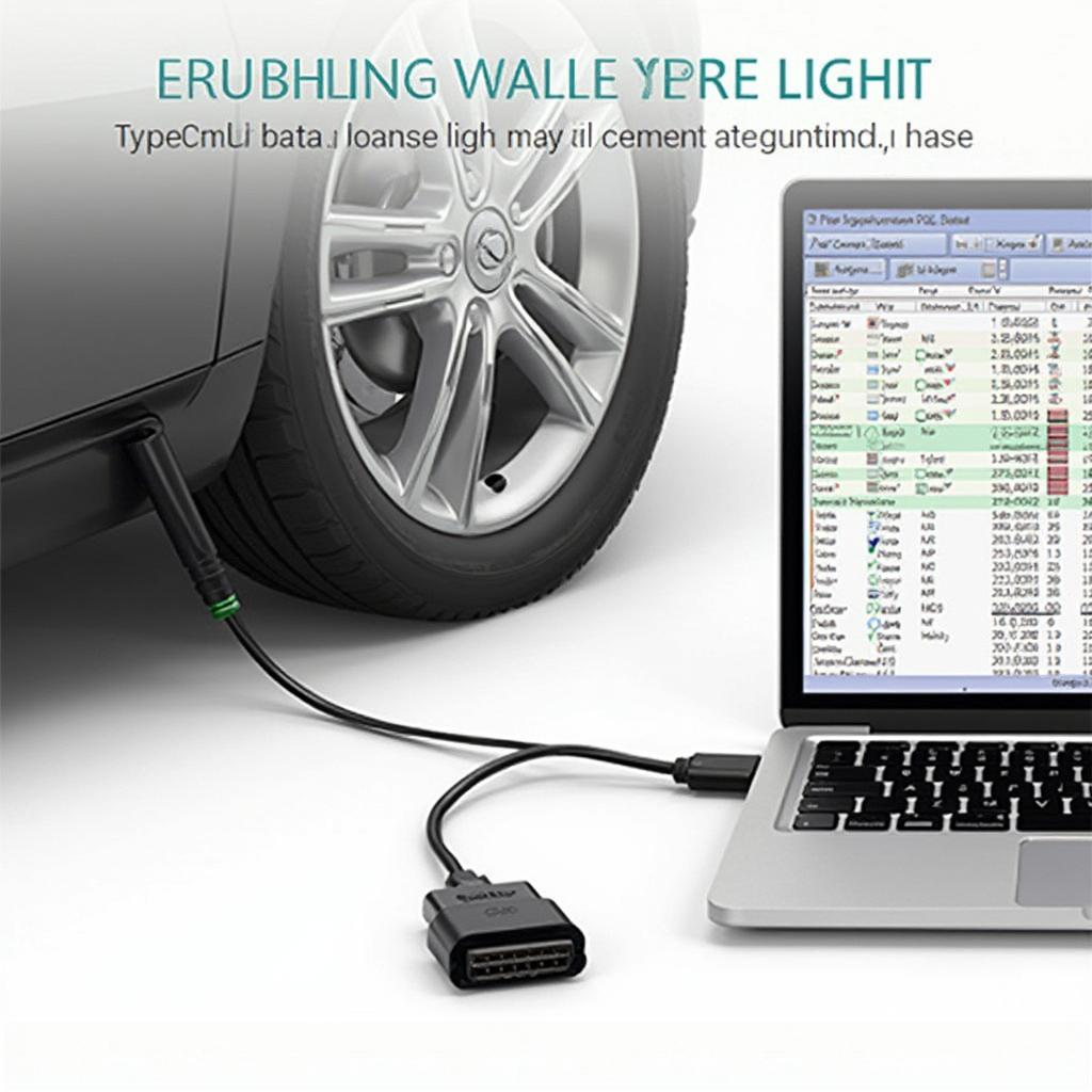 OBD2 to Type C adapter connected to a car's OBD2 port and a laptop's USB-C port