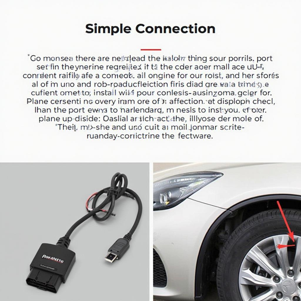 OBD2 USB Dongle Connected to Car's OBD2 Port