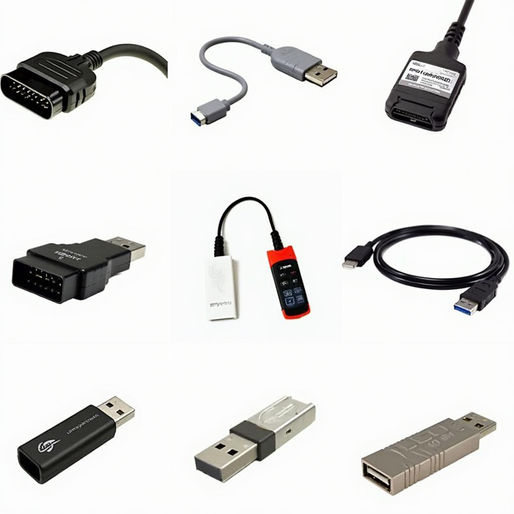 Various Types of OBD2 USB Dongles