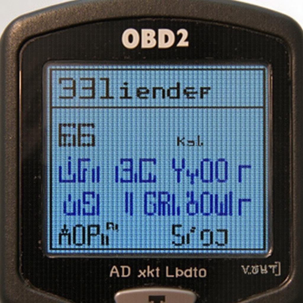 Example of OBD2 Volts AD Reading on a Scanner