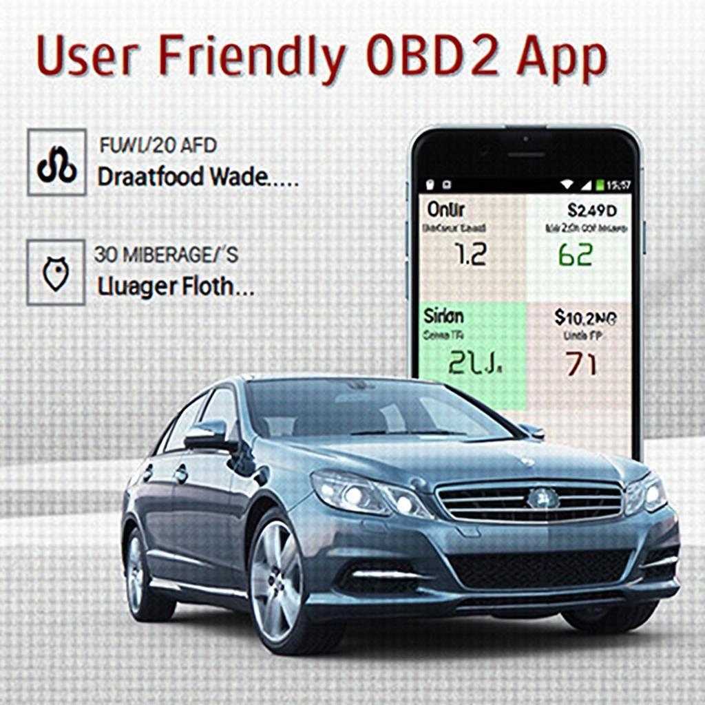 OBD2 WiFi Dongle App Interface on a Smartphone