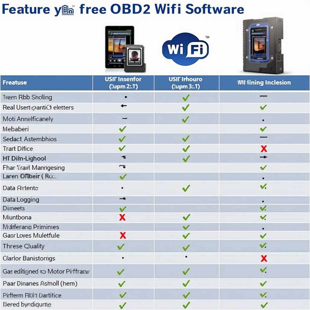 OBD2 WiFi Software Key Features