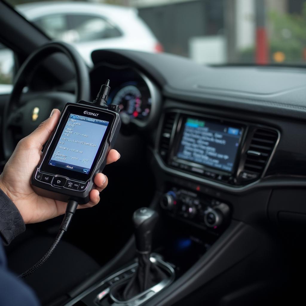 OBDII Scanner Code Reader in Action