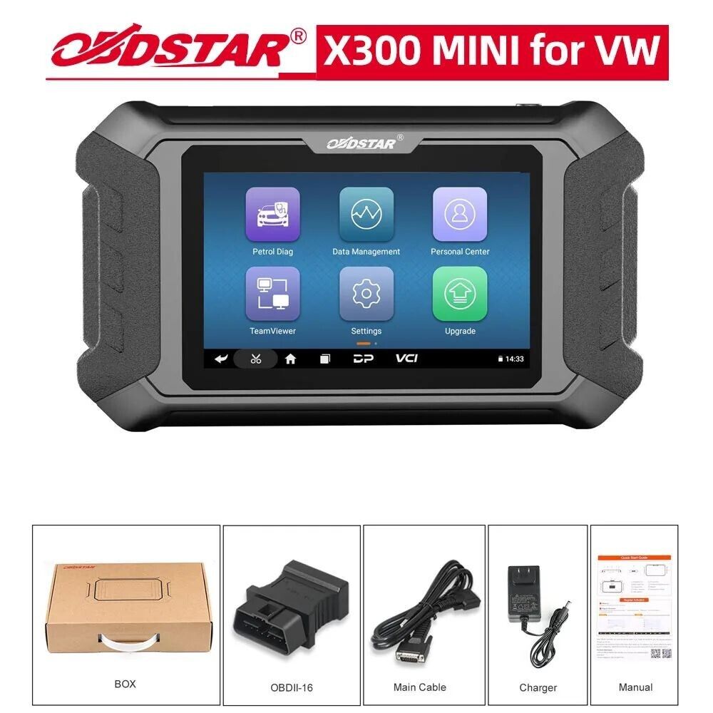 OBDSTAR X300 MINI for VW Key Reader and Cluster Calibration OBD2 Scanner