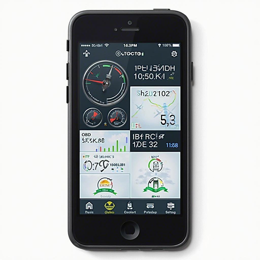 Octo OBD2 Scanner Software Interface on Smartphone