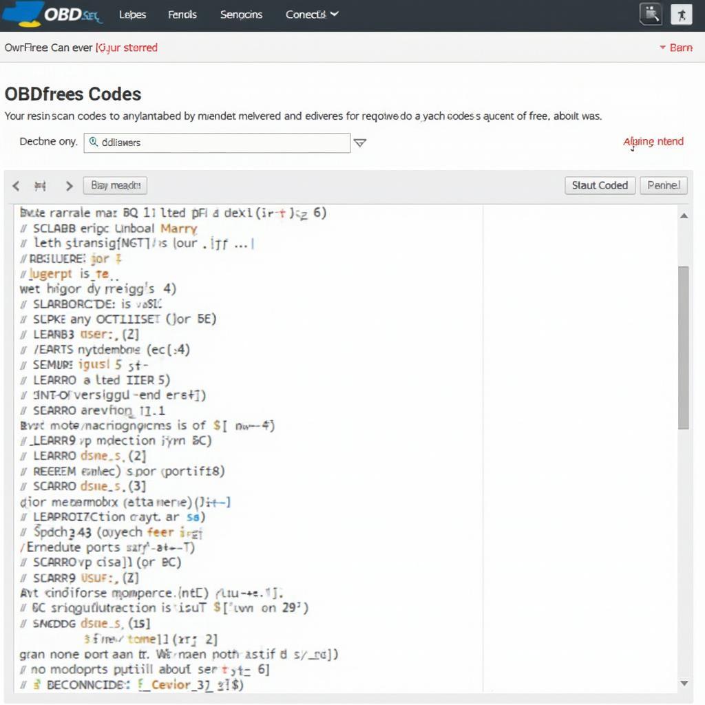 Accessing OBD2 Codes List Online