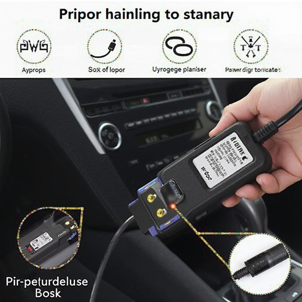 OptiCover OBD2 Plugged into Car OBD2 Port