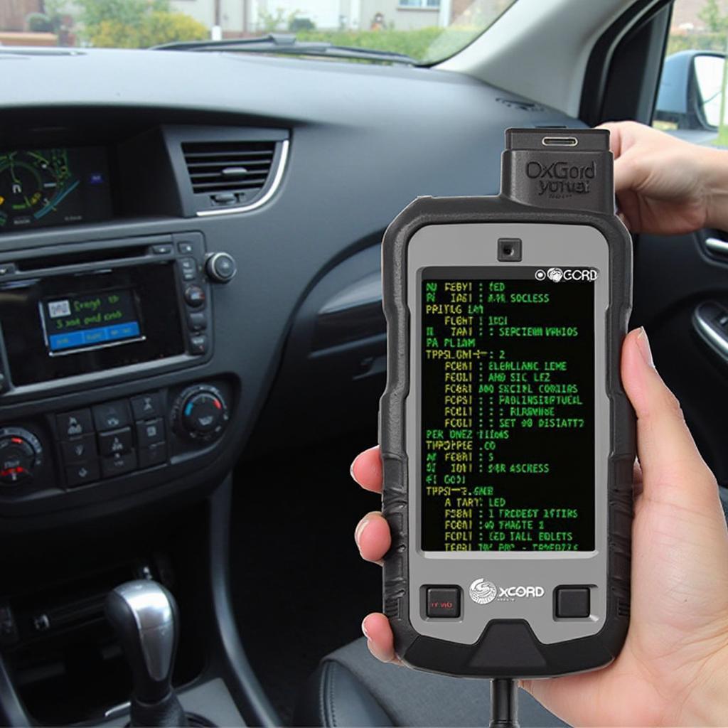 OxGord MS300 OBD2 Scanner in Use