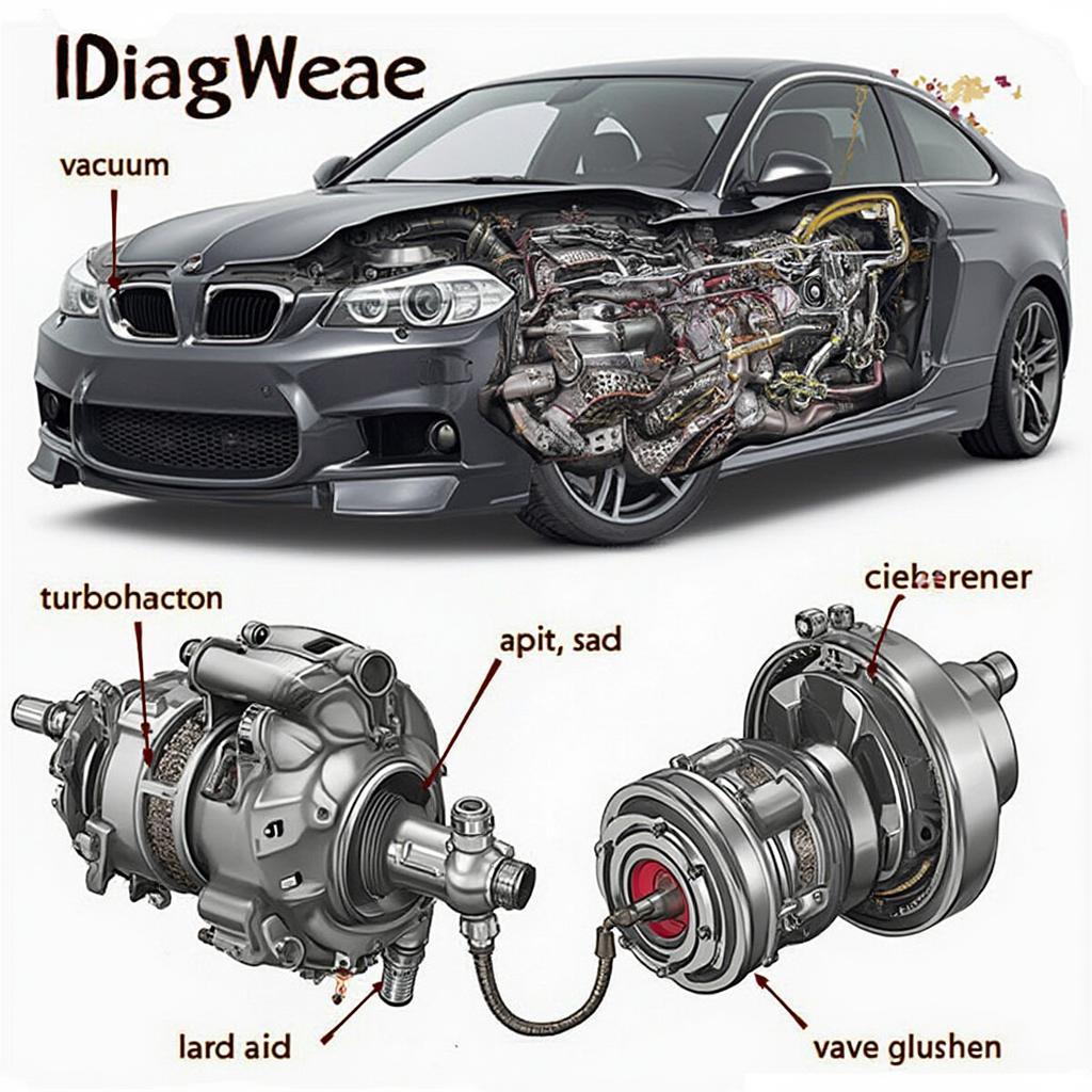 Turbocharger Bypass Valve in a Car Engine