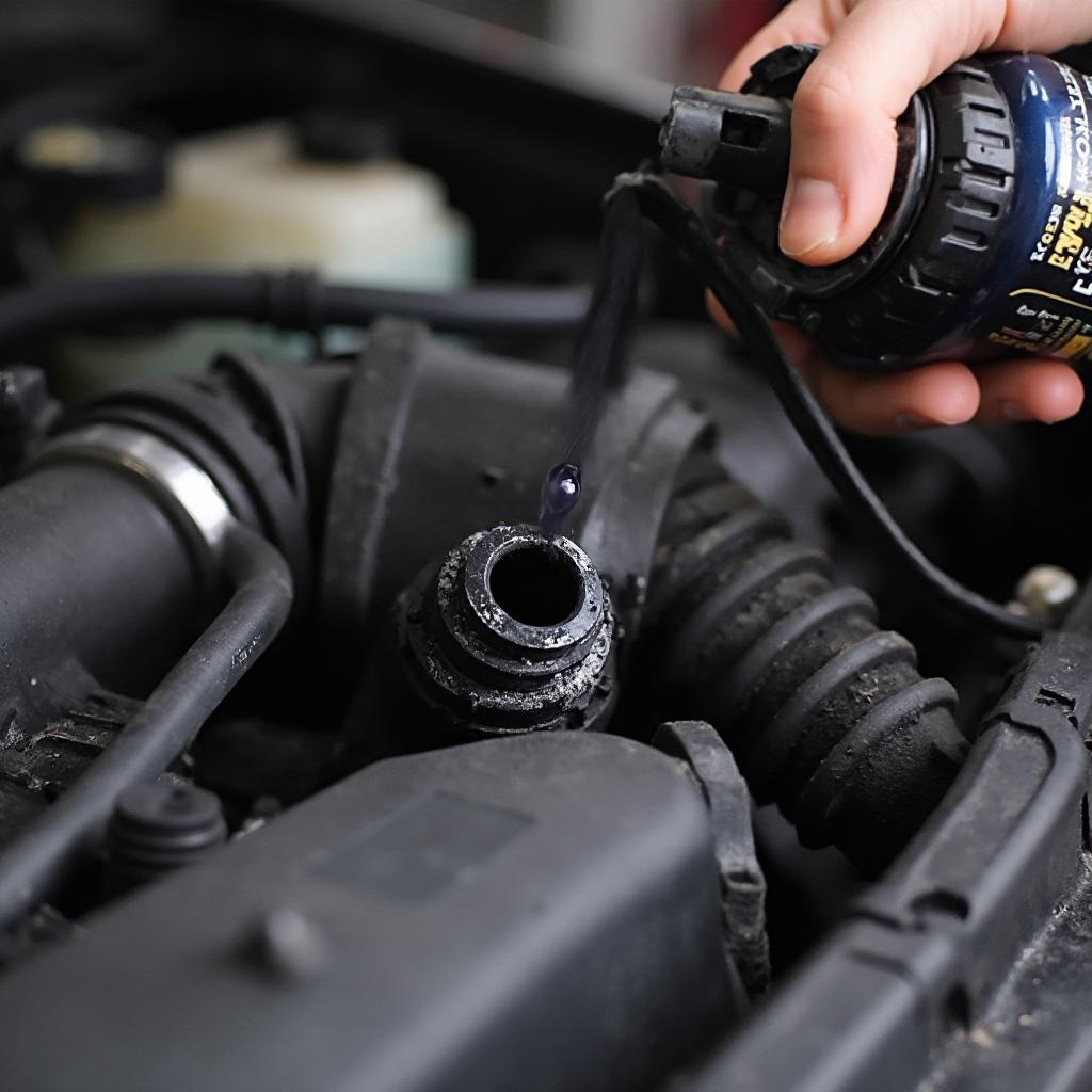 Cleaning the MAF sensor in a Jeep Grand Cherokee