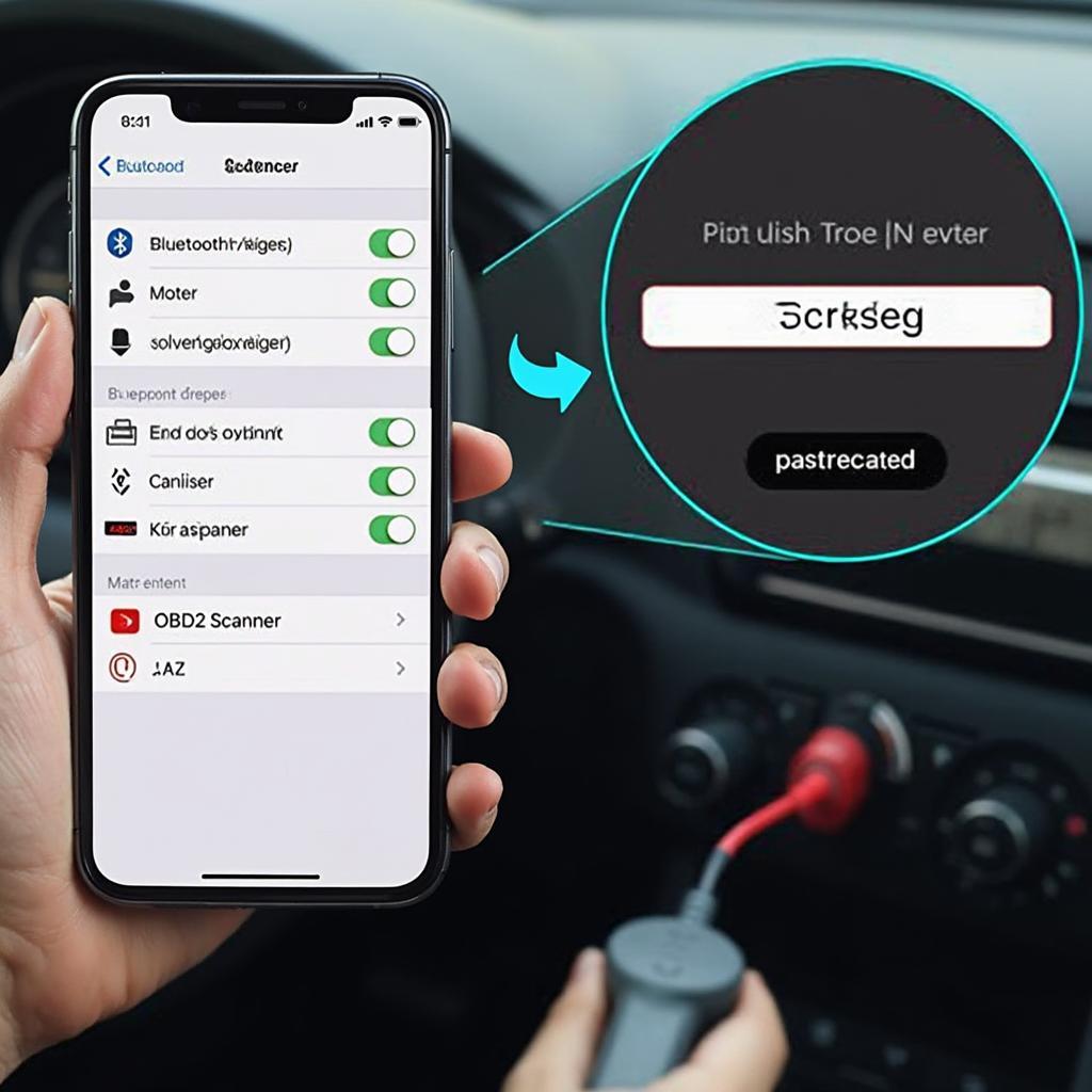 Pairing an OBD2 Bluetooth Scanner with a Smartphone