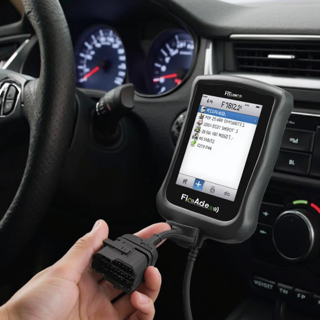 Performax CAN OBD2 Scanner Connected to Car