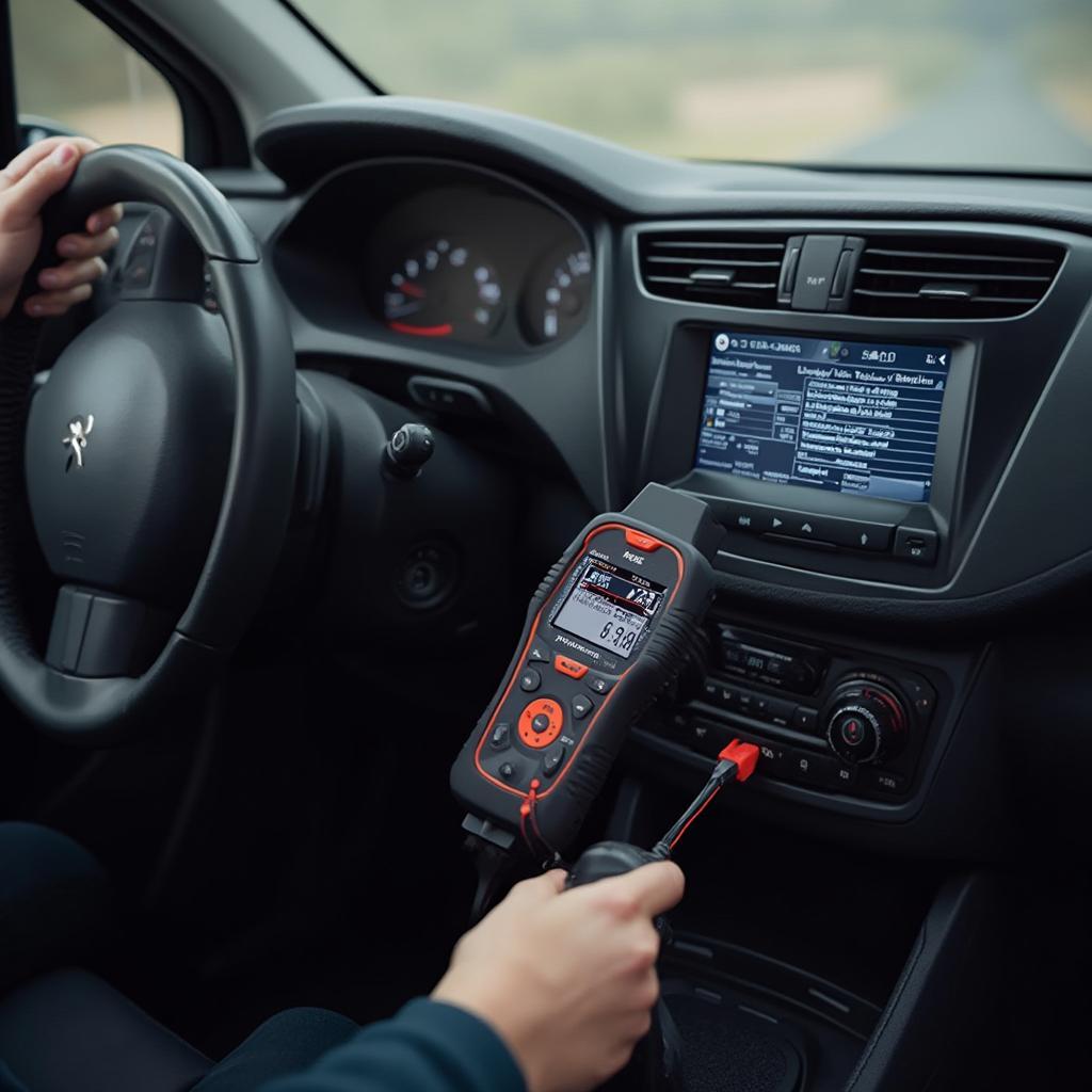 Connecting an OBD2 Scanner to a Peugeot 308