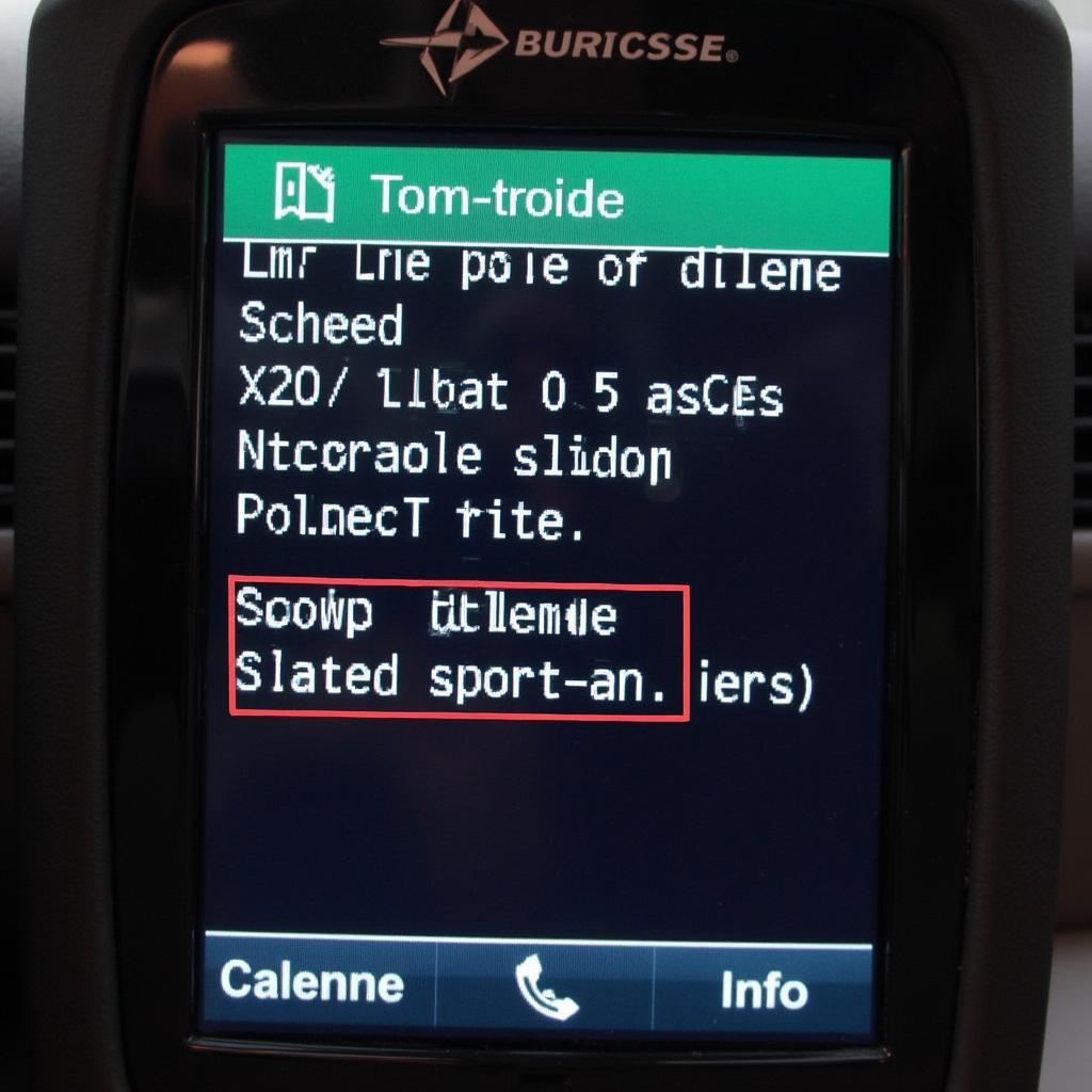 Porsche Cayenne OBD2 Scanner Displaying Trouble Codes