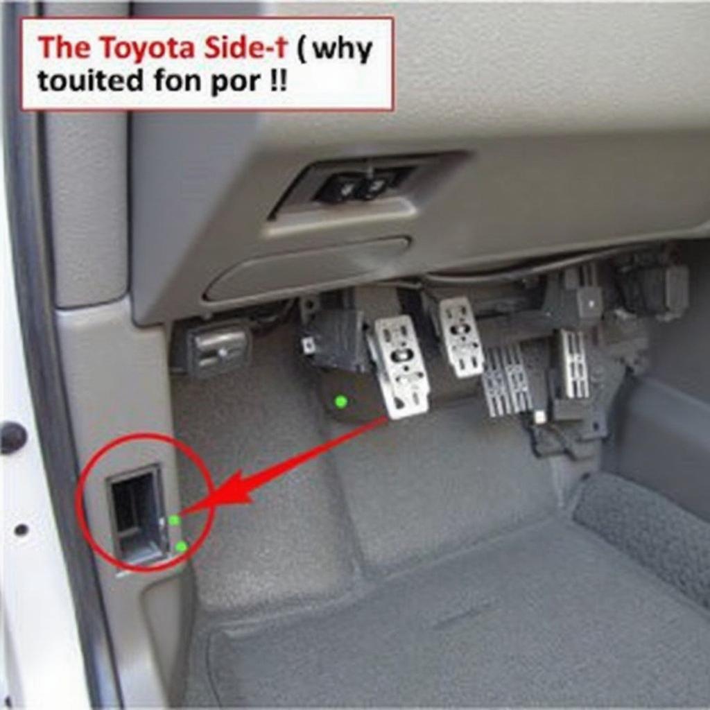 Rav4 2001 OBD2 Port Location