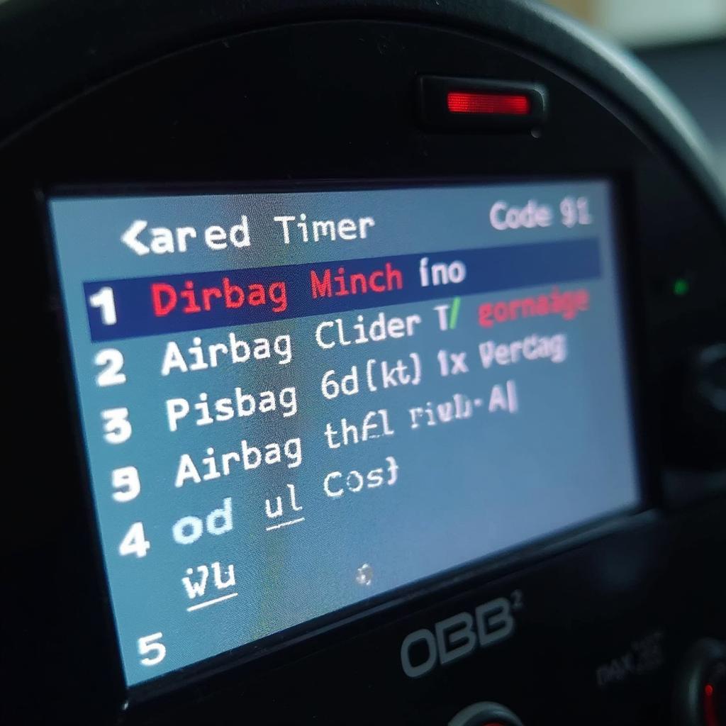 Displaying Airbag Codes on an OBD2 Scanner for a Nissan 350Z