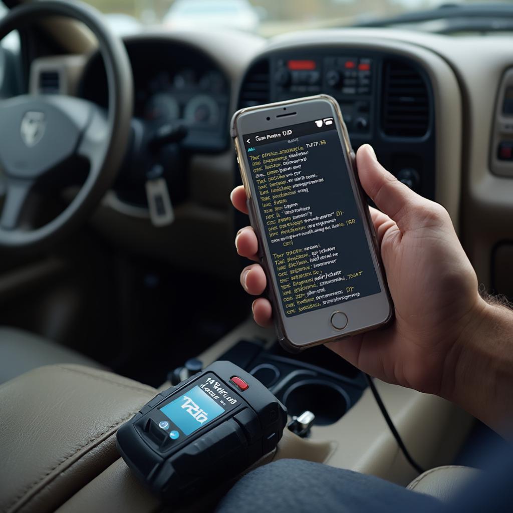 Reading OBD2 Codes on a Smartphone with a 2001 Dodge Ram 1500