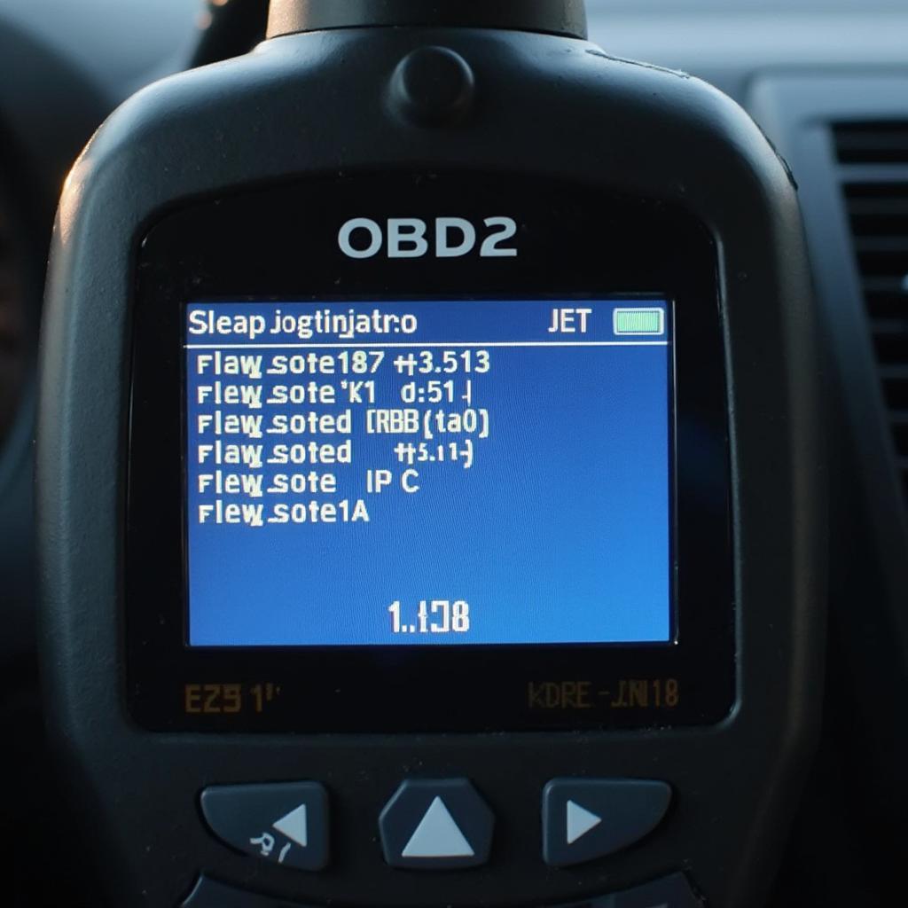 Reading OBD2 Codes on a Scanner Connected to a 2006 Highlander