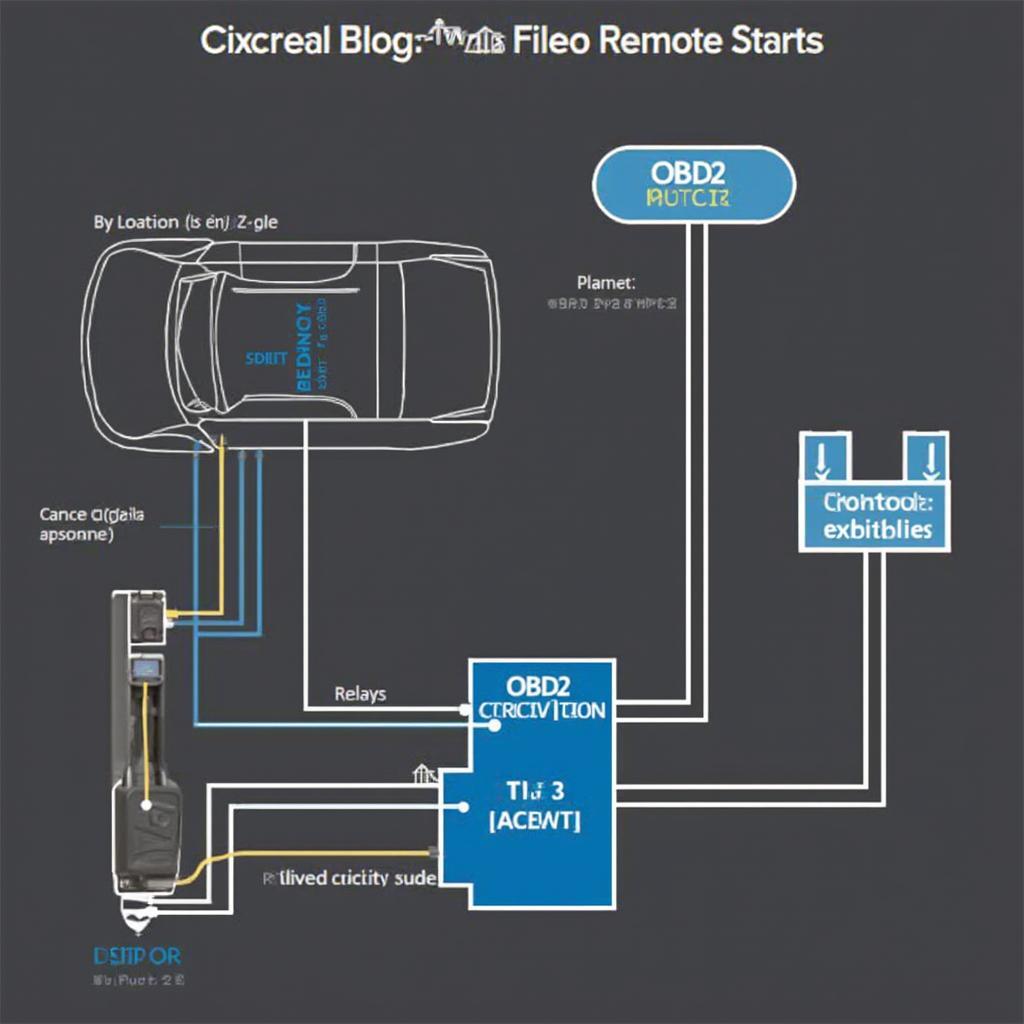 Remote Start OBD2 System Diagram