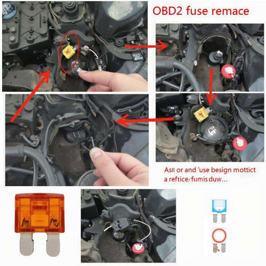 Replacing a blown OBD2 fuse in a 2010 Toyota Camry.