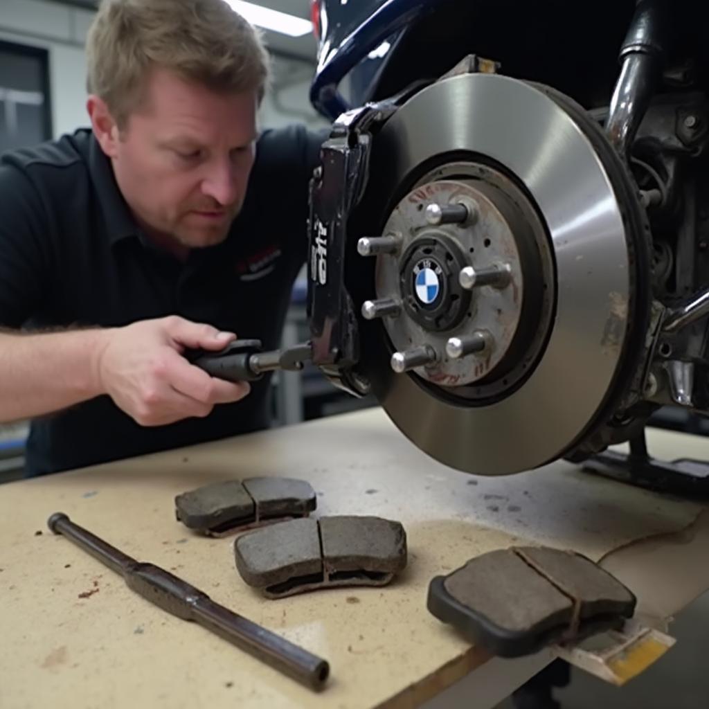 Replacing BMW Rear Brake Pads