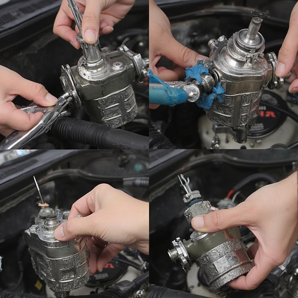 Mechanic Replacing a Faulty Purge Valve for P0496 Code