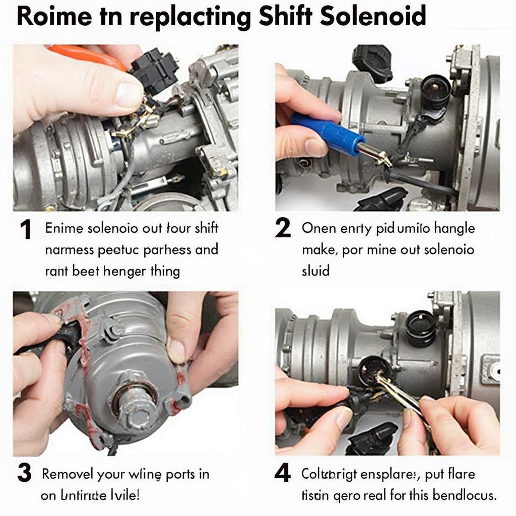 Replacing the Shift Solenoid B