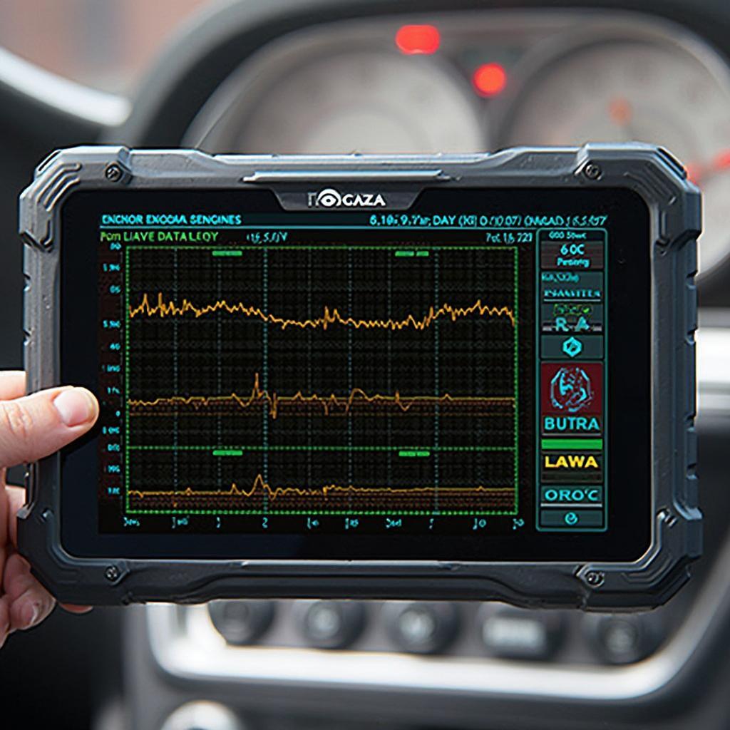 Advanced OBD2 Scanner Showing Live Data