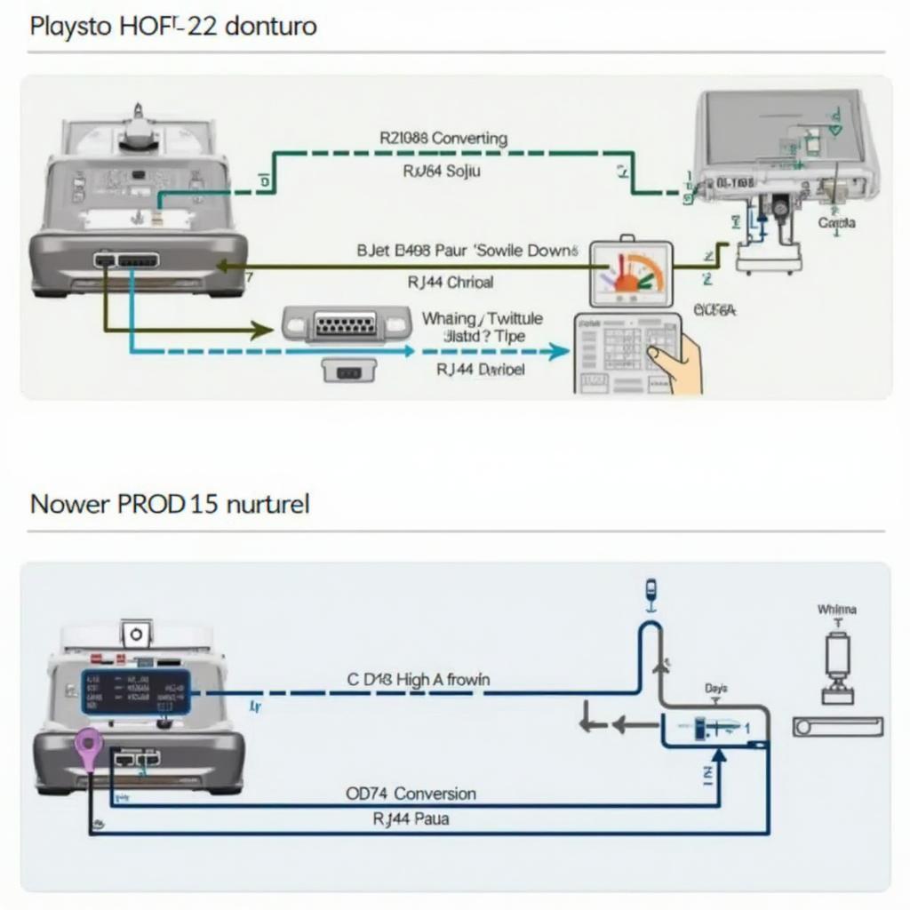 RJ45 to OBD2 Interface Diagram