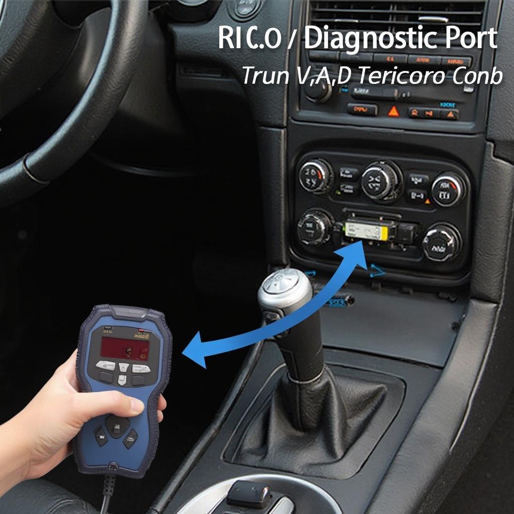 Connecting an RX8 OBD2 Bluetooth Scanner to the Diagnostic Port