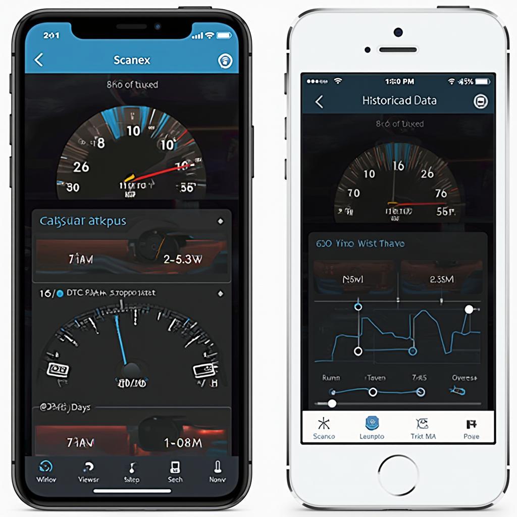 Scanex OBD2 iOS App Interface