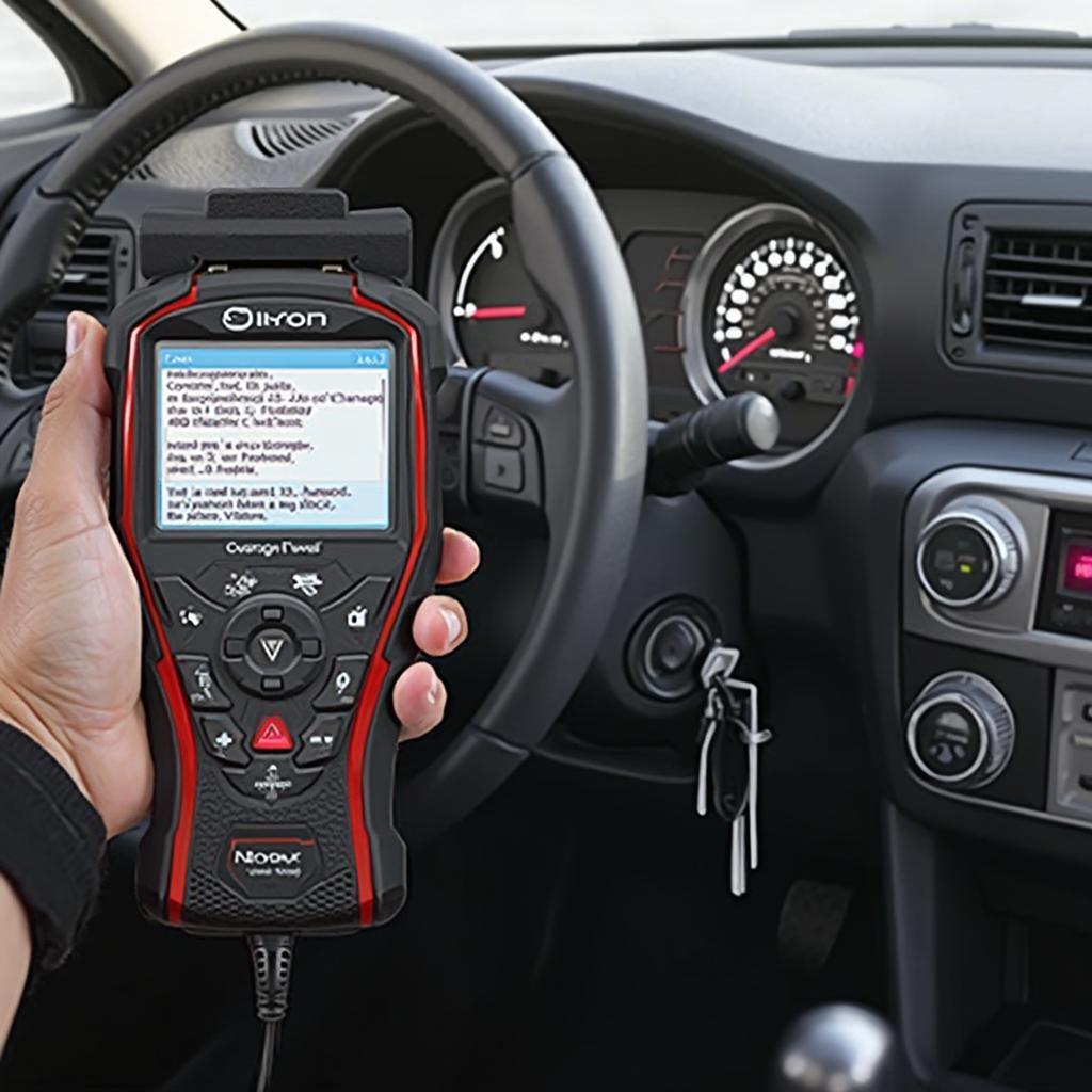 Scion OBD2 Code Reader in Action