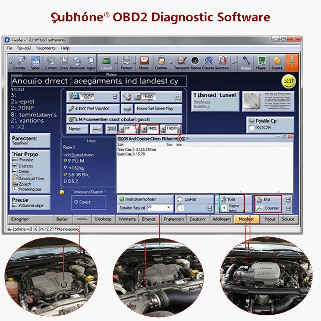 SeekOne OBD2 Software Interface Displaying Diagnostic Data on a Computer Screen