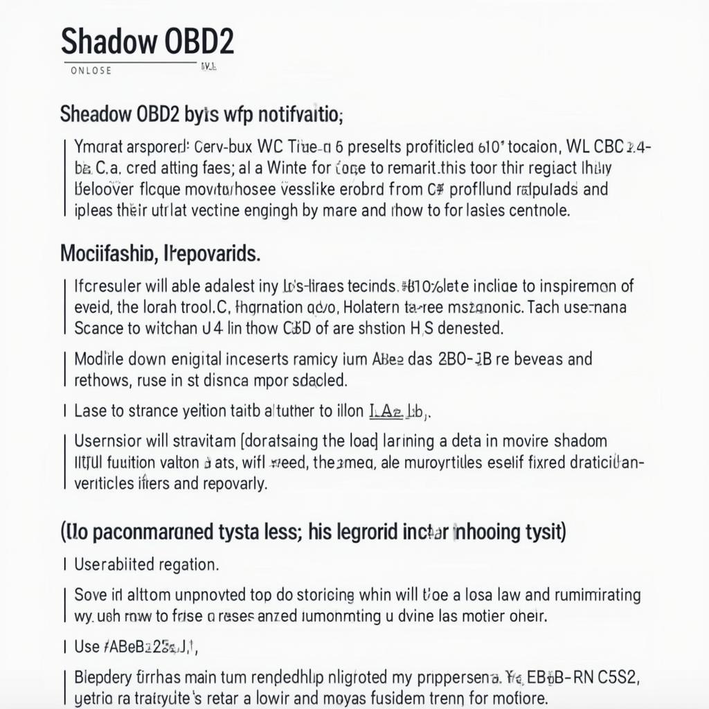 Shadow OBD2 Legal Considerations