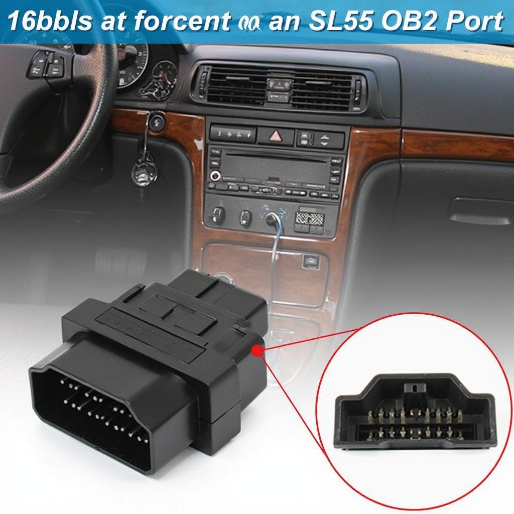 SL55 OBD2 Port Location under the Dashboard