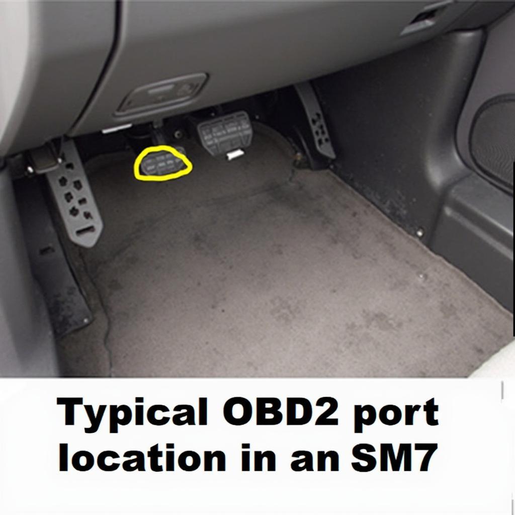 SM7 OBD2 Port Location